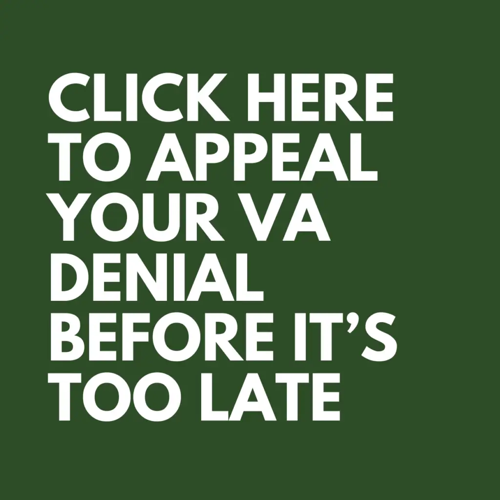 click here to appeal your VA Denial Before its too Late